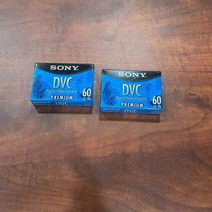 Sony Tapes DVC Pack of 2 Digital Video Cassettes NEW